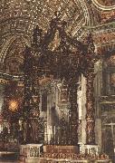 Giovanni Lorenzo Bernini The Baldacchino oil painting artist